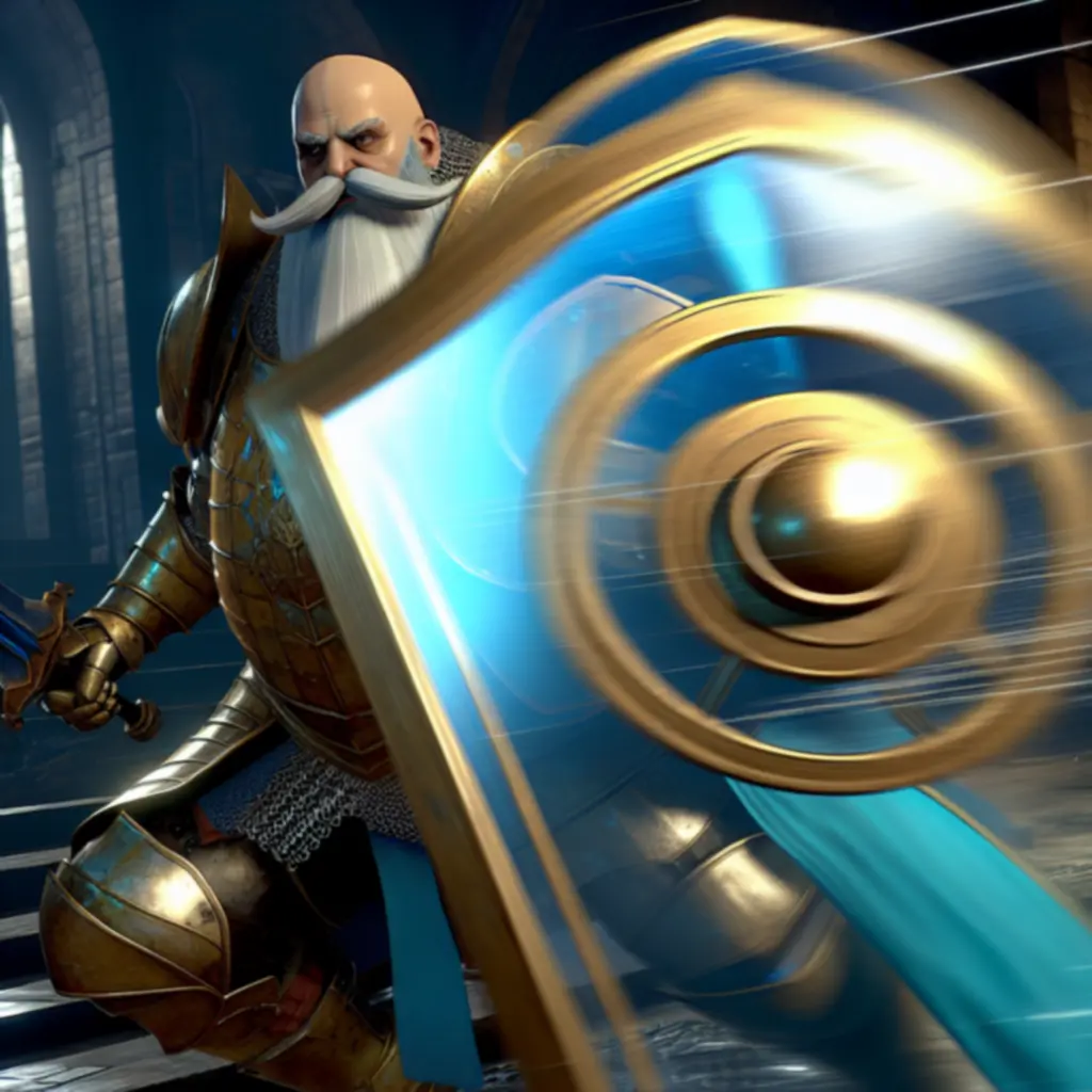 Reinhardt z tarczą w natarciu