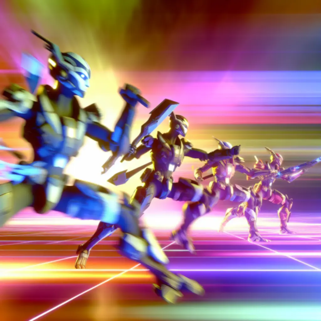 Dynamiczna scena z bohaterami Overwatch 2 w akcji