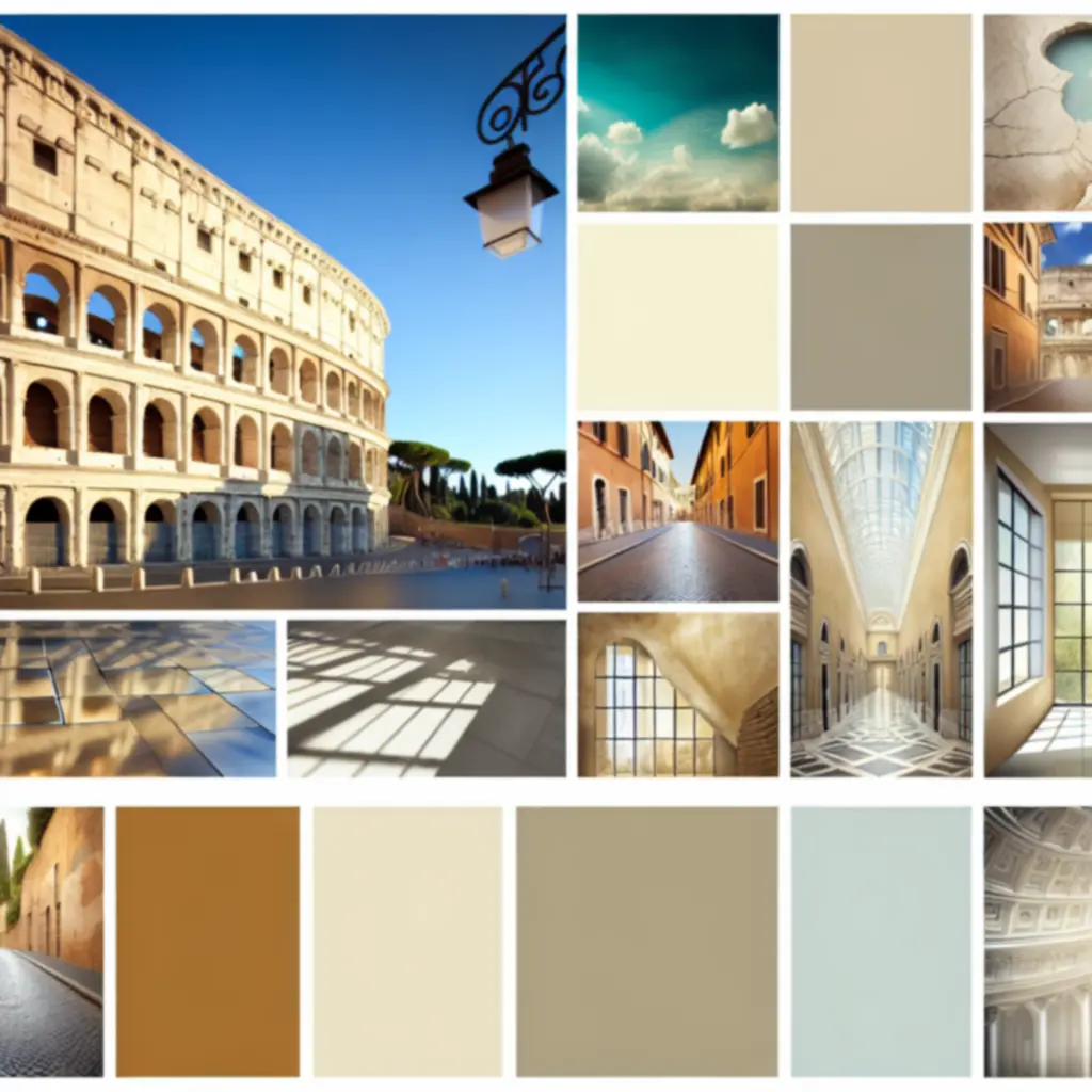 Colosseo – futurystyczne okolice Koloseum, rzymska stylistyka