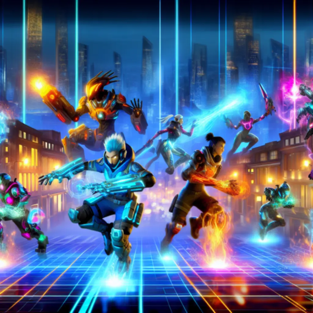 Bohaterowie Overwatch 2 w dynamicznej akcji na futurystycznej mapie